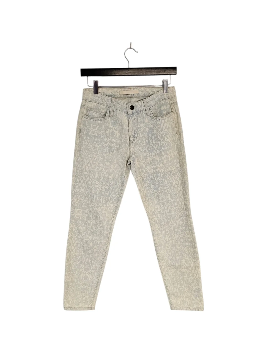 Joe's Jeans The High Water Ankle Mid Rise Blue White‎ Jeans 25W NWT